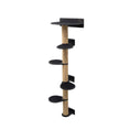 Carica l'immagine nel visualizzatore della galleria, Enjoy The Wood Large Black Cat Tree Multi Level Durable Design by Enjoy The Wood
