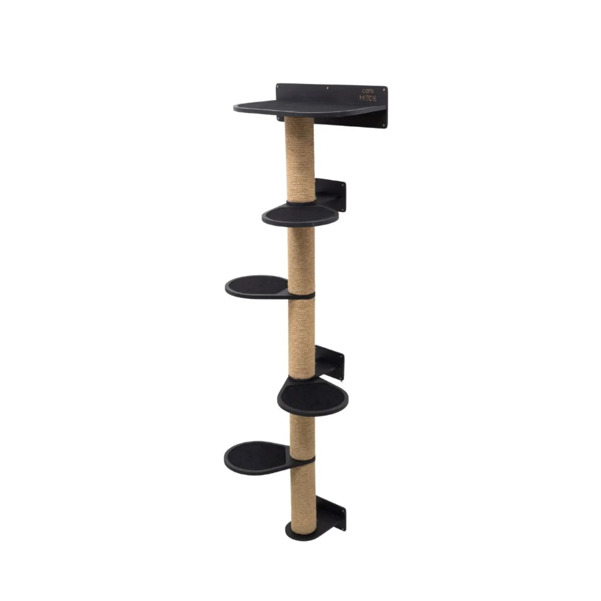 Enjoy The Wood Large Black Cat Tree Multi Level Durable Design by Enjoy The Wood