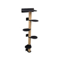 Carica l'immagine nel visualizzatore della galleria, Enjoy The Wood Large Black Cat Tree Multi Level Durable Design by Enjoy The Wood
