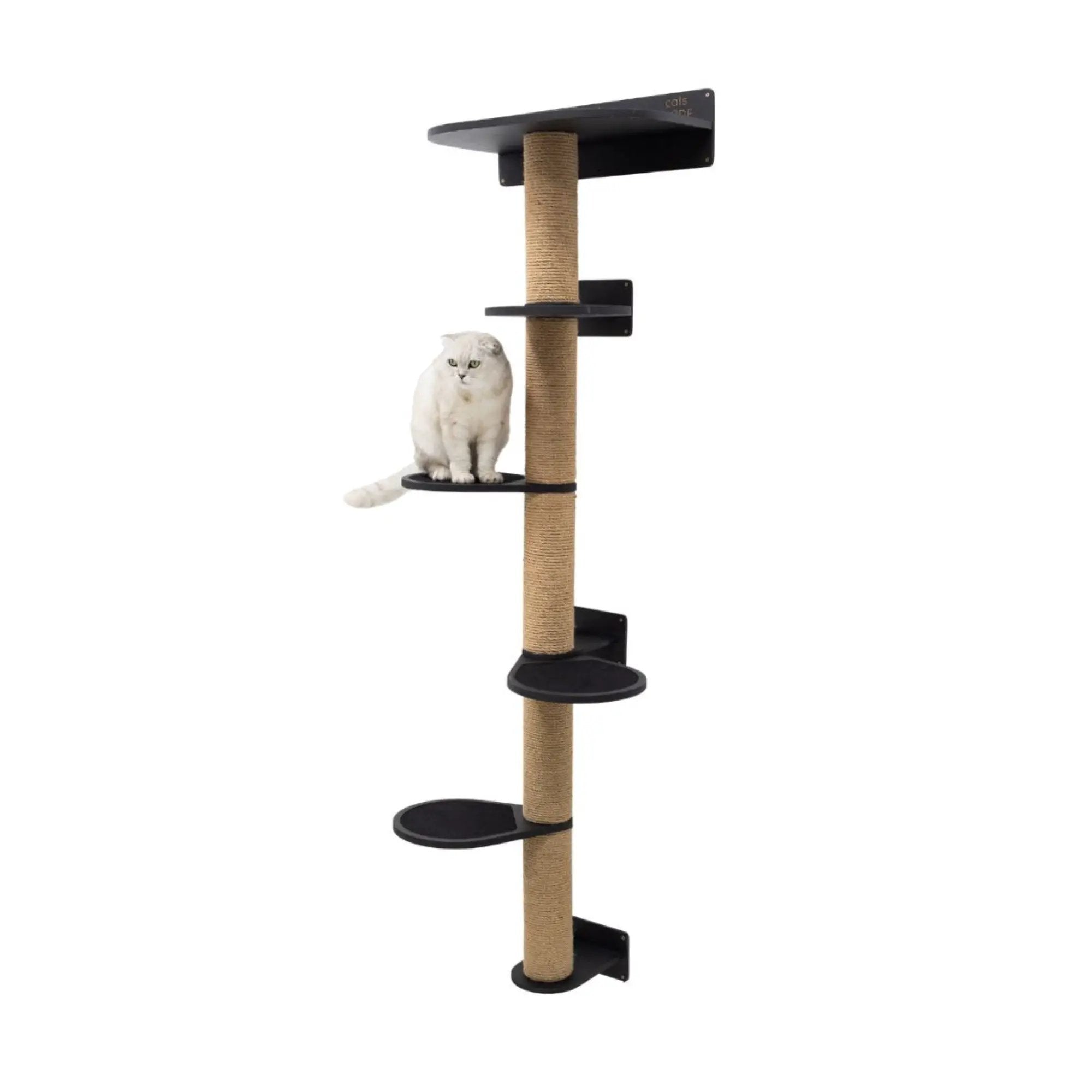 Enjoy The Wood Large Black Cat Tree Multi Level Durable Design by Enjoy The Wood