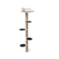 Load image into Gallery viewer, Enjoy The Wood Large White Cat Tree Soft Felt Sisal Scratching Tower by Enjoy The Wood
