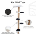 Load image into Gallery viewer, Enjoy The Wood Large White Cat Tree Soft Felt Sisal Scratching Tower by Enjoy The Wood

