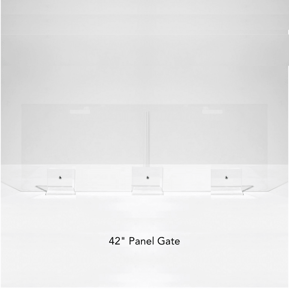 Hiddin Clear Acrylic Panel Pet Gate – Freestanding, 24 in High