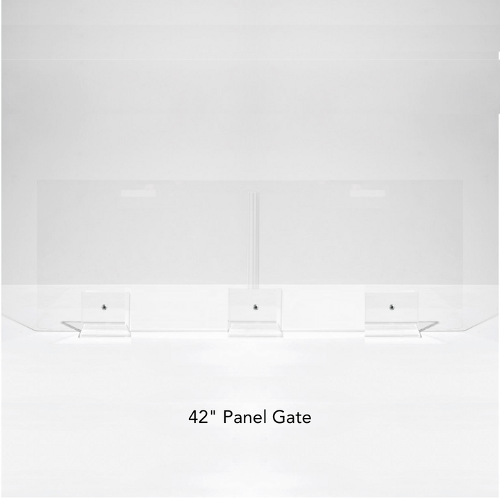 Hiddin Clear Acrylic Panel Pet Gate – Freestanding, 24 in High