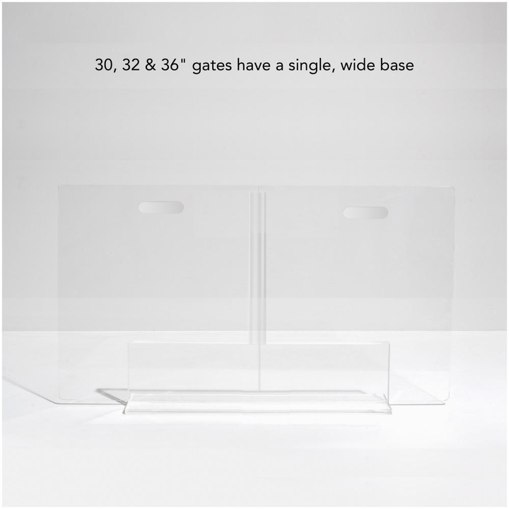Hiddin Clear Acrylic Panel Pet Gate – Freestanding, 24 in High