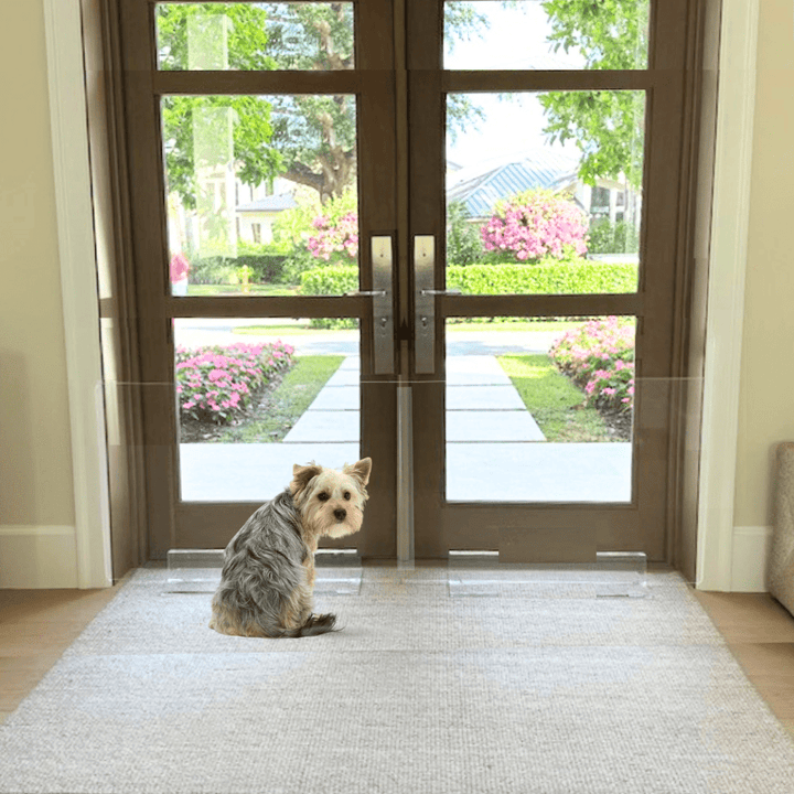 Hiddin Clear Acrylic Panel Pet Gate – Freestanding, 24 in High