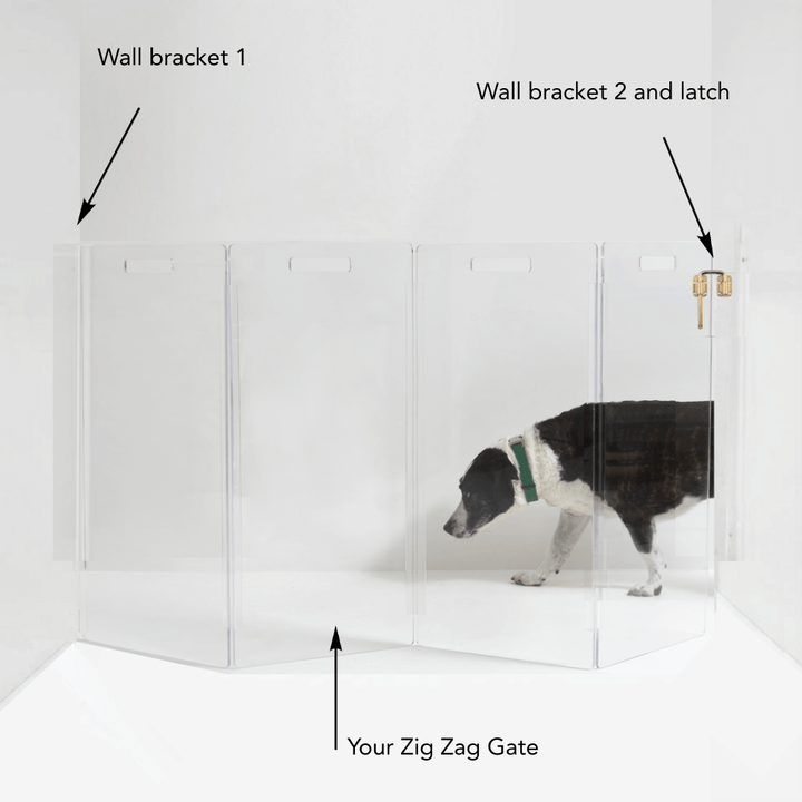 Hiddin Zig Zag Gate Wall Mount Kit