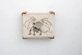 Gallery viewerに画像を読み込む, Enclosed Cat Bed Cat Wall Cubby by Catastrophic Creations; cream fabric with dragon print and wooden supports
