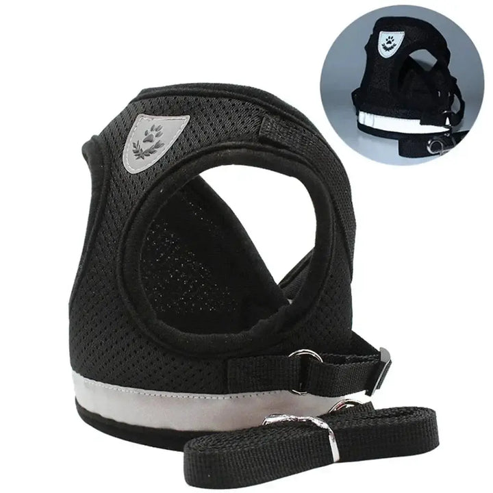 Reflective Cat Harness Leash Breathable Mesh Outdoor Safety Pack by WTN Essentials