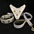 Load image into Gallery viewer, Bestia Dog Maximus White Leather Harness Collar Lead Set For Big Dog by Bestia Dog Gear
