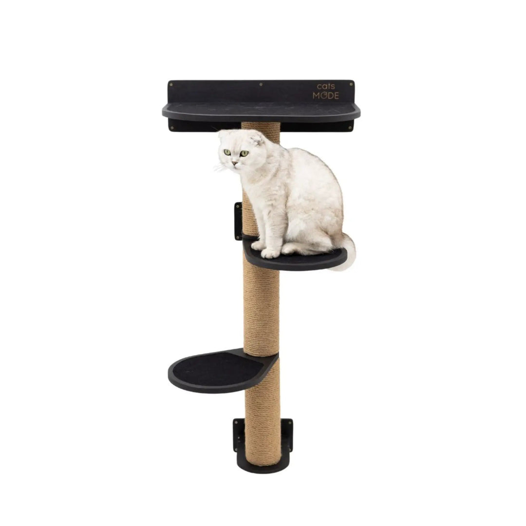 Enjoy The Wood Medium Cat Tree Black Stylish Durable Design by Enjoy The Wood