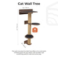 Load image into Gallery viewer, Enjoy The Wood Medium Cat Tree Modern Dark Walnut Felt Upholstered by Enjoy The Wood
