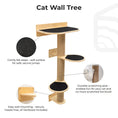 Load image into Gallery viewer, Enjoy The Wood Medium Cat Tree Wall Mounted Design For Space Saving Luxury Light Modern Home Decor by Enjoy The Wood
