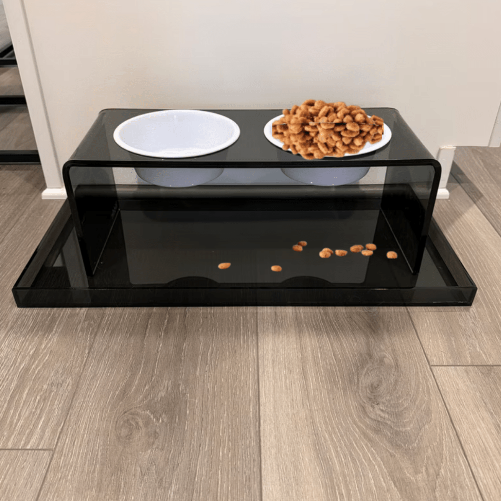 Hiddin Smoke Grey Acrylic Feeder Overflow Tray