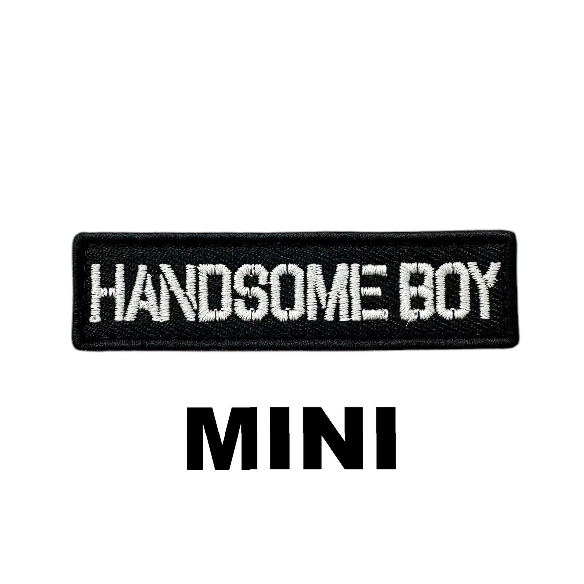 Premium Mini Handsome Boy Morale Patch Embroidered For Vests And Harnesses With Velcro Hook Backing by kiloninerpets