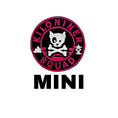 Gallery viewerに画像を読み込む, Pink And Black Mini Dog Crossbones Embroidered Hook Morale Patch by kiloninerpets
