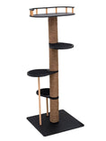 Charger l'image dans la visionneuse de la galerie, WoodCraft Wooden Cat Tree With Natural Plywood And Durable Twine Wrapping For Indoor Pets by Enjoy The Wood
