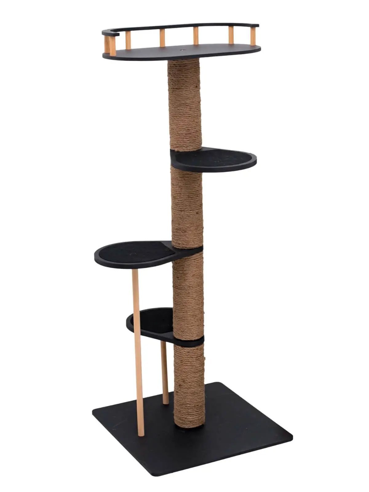 WoodCraft Wooden Cat Tree With Natural Plywood And Durable Twine Wrapping For Indoor Pets by Enjoy The Wood