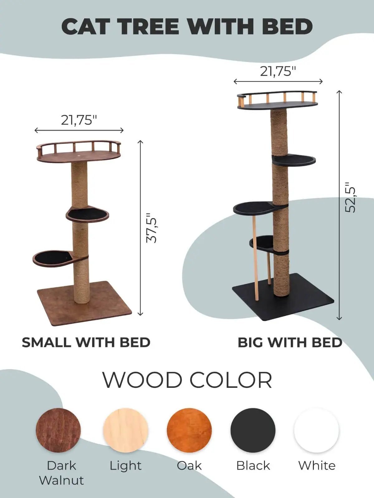 WoodCraft Wooden Cat Tree With Natural Plywood And Durable Twine Wrapping For Indoor Pets by Enjoy The Wood