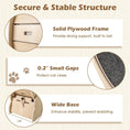 Load image into Gallery viewer, DirectDeals 40-inch wooden cat exercise wheel with lockable mechanism and carpeted runway for indoor cats
