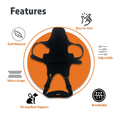 Load image into Gallery viewer, NeoAlly dog back brace by Neoallypets, black with inserts for extra support
