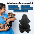 Load image into Gallery viewer, NeoAlly Dog Back Brace with inserts for extra support by Neoallypets, black dog harness
