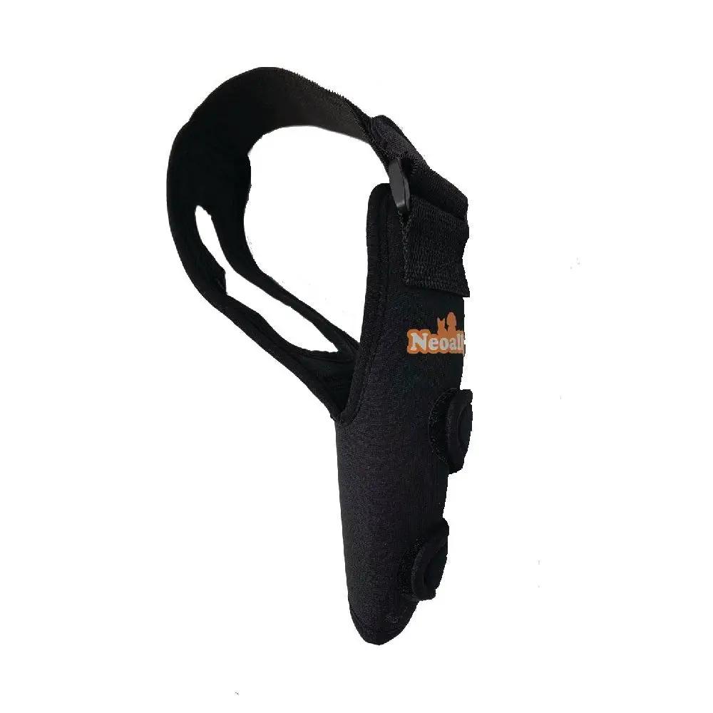 Elbow and shoulder brace by Neoallypets for dogs and cats, black neoprene with adjustable straps