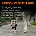 Load image into Gallery viewer, Neoallypets dog elbow and shoulder brace in black neoprene with spring inserts
