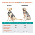 Load image into Gallery viewer, NeoAlly Upgraded Dog Surgical Recovery Vest; two dogs wearing gray chest-covering vests.
