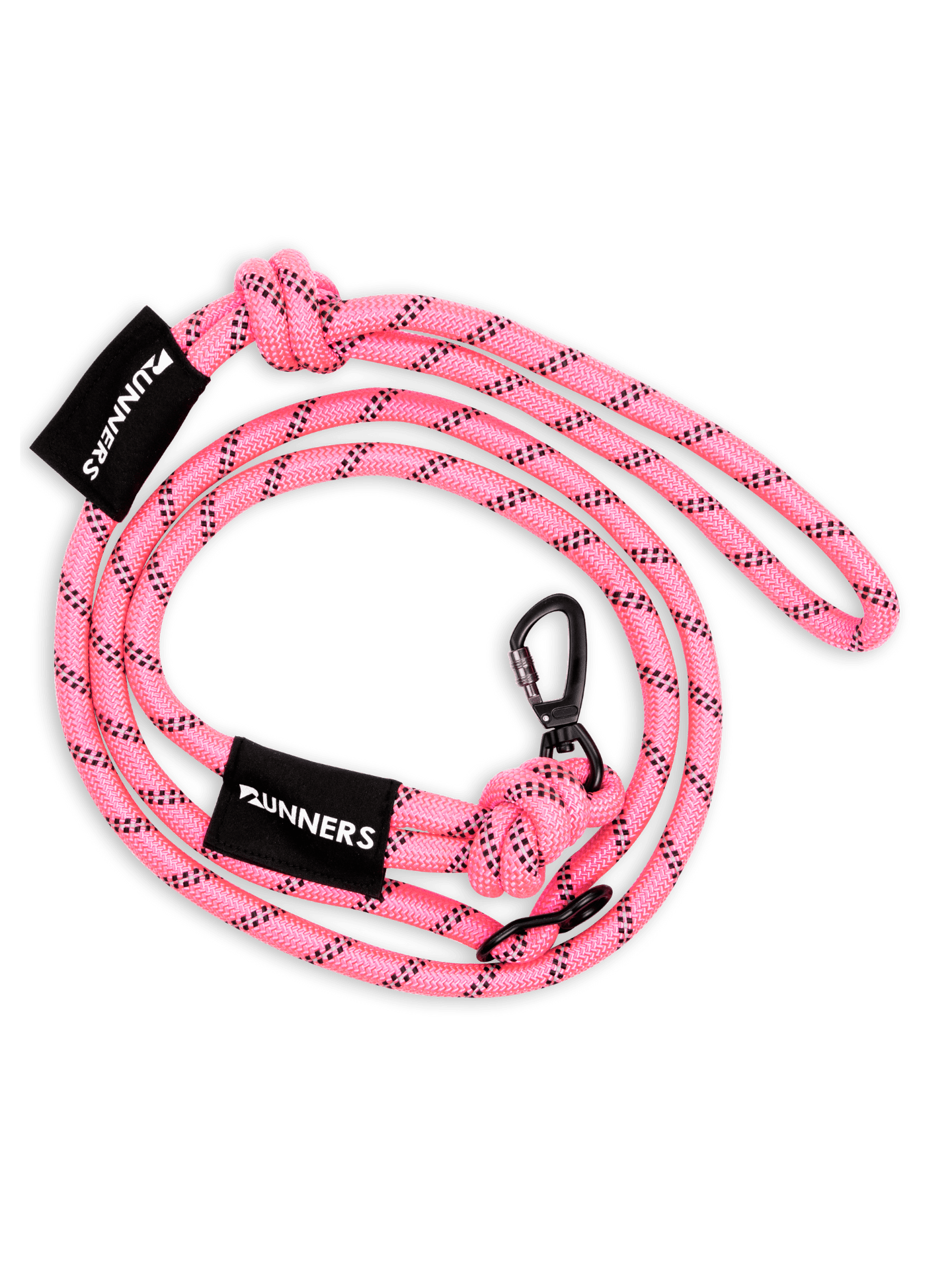 Runners Neon Pink Hands-Free Dog Leash 6FT Reflective Walking Strap by Runner's Athletics