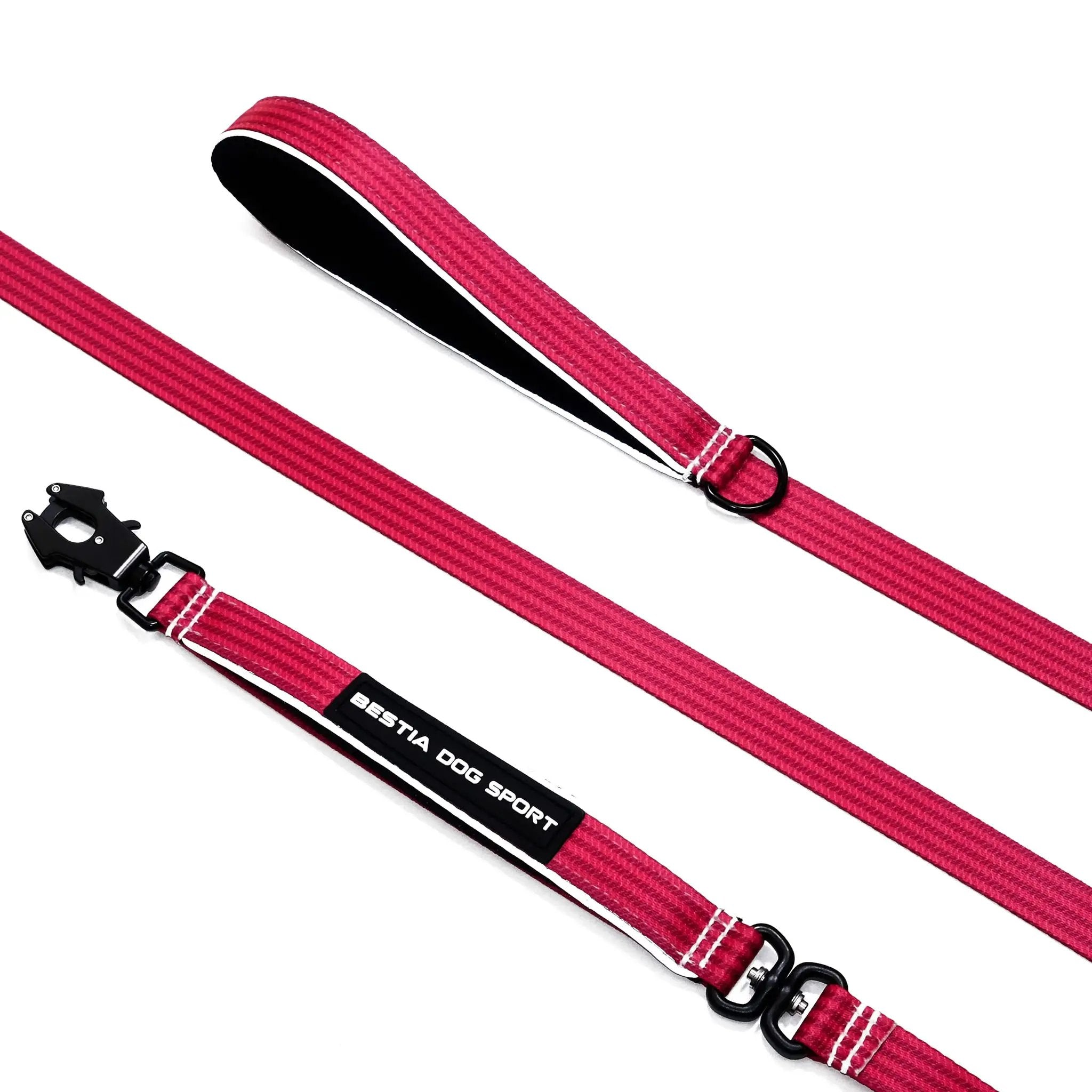 BESTIA DOG SPORT GripPro Leash Pink Print - Pet Leashes from Bestia Dog Sport