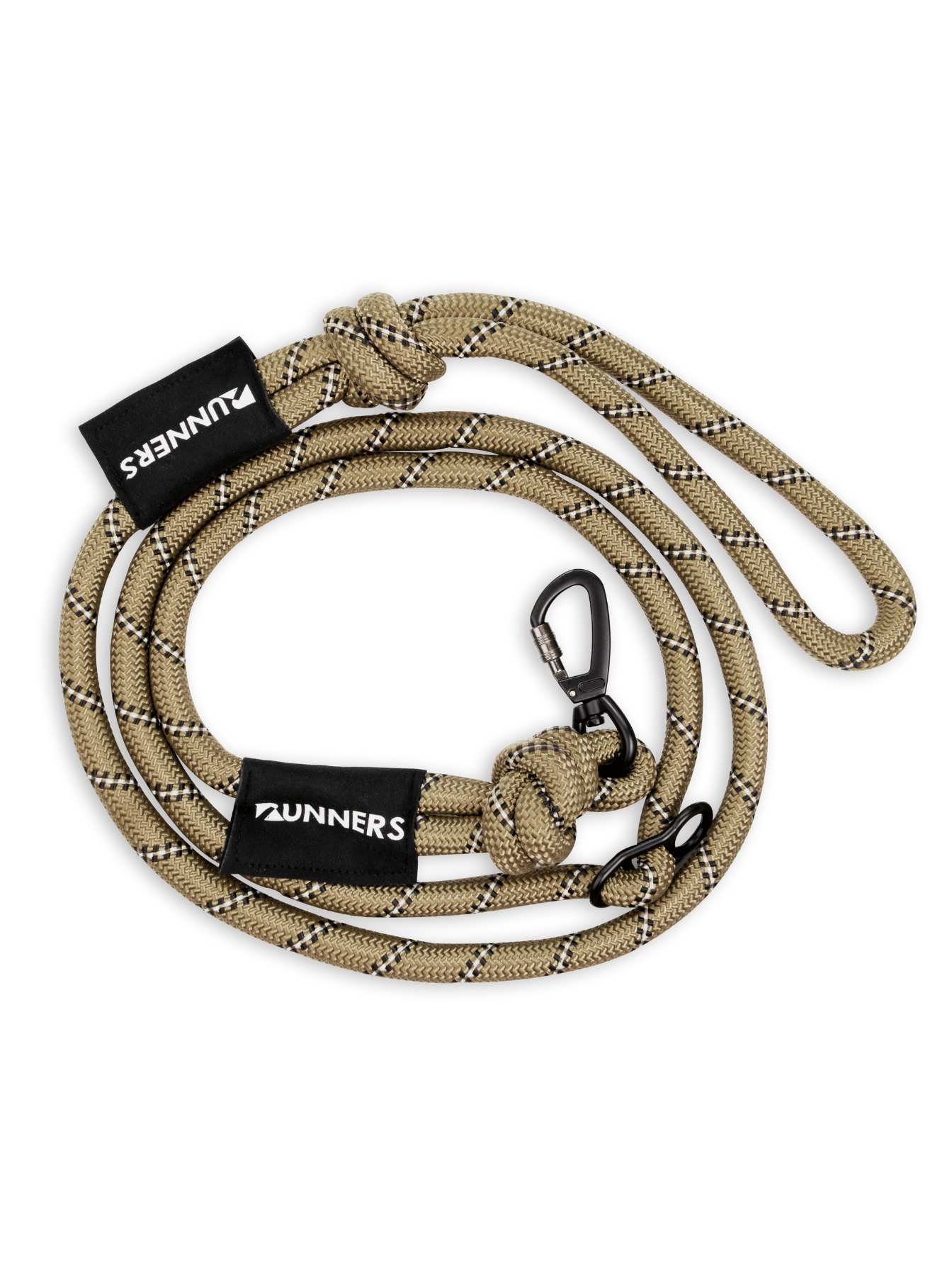 Runners Rove Olive Green Reflective Running Hands-Free Leash 6-Foot by Runner's Athletics