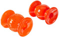 Load image into Gallery viewer, Neater Pets Rolly Cannoli 2 Pack Orange Clear 1 Bumpy 1 Solid Bowls by Deal US

