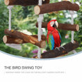 Carica l'immagine nel visualizzatore della galleria, Balacoo Wooden Bird Swing Perch Eco Friendly Durable Parakeet Toys by Deal US
