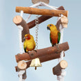 Carica l'immagine nel visualizzatore della galleria, Balacoo Wooden Bird Swing Perch Eco Friendly Durable Parakeet Toys by Deal US
