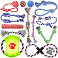 Cargar la imagen en la vista de la galería, Pets&Goods 13 Pack Rope Dog Toy Set 100 Cotton Durable Chew Tug Toys For Puppies Small Breeds by Deal US
