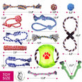 Cargar la imagen en la vista de la galería, Pets&Goods 13 Pack Rope Dog Toy Set 100 Cotton Durable Chew Tug Toys For Puppies Small Breeds by Deal US
