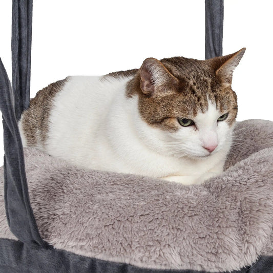 Pet Life Kittyhaus Dual-Lounging Hanging Cat Hammock Bed With Pillows by Pet Life