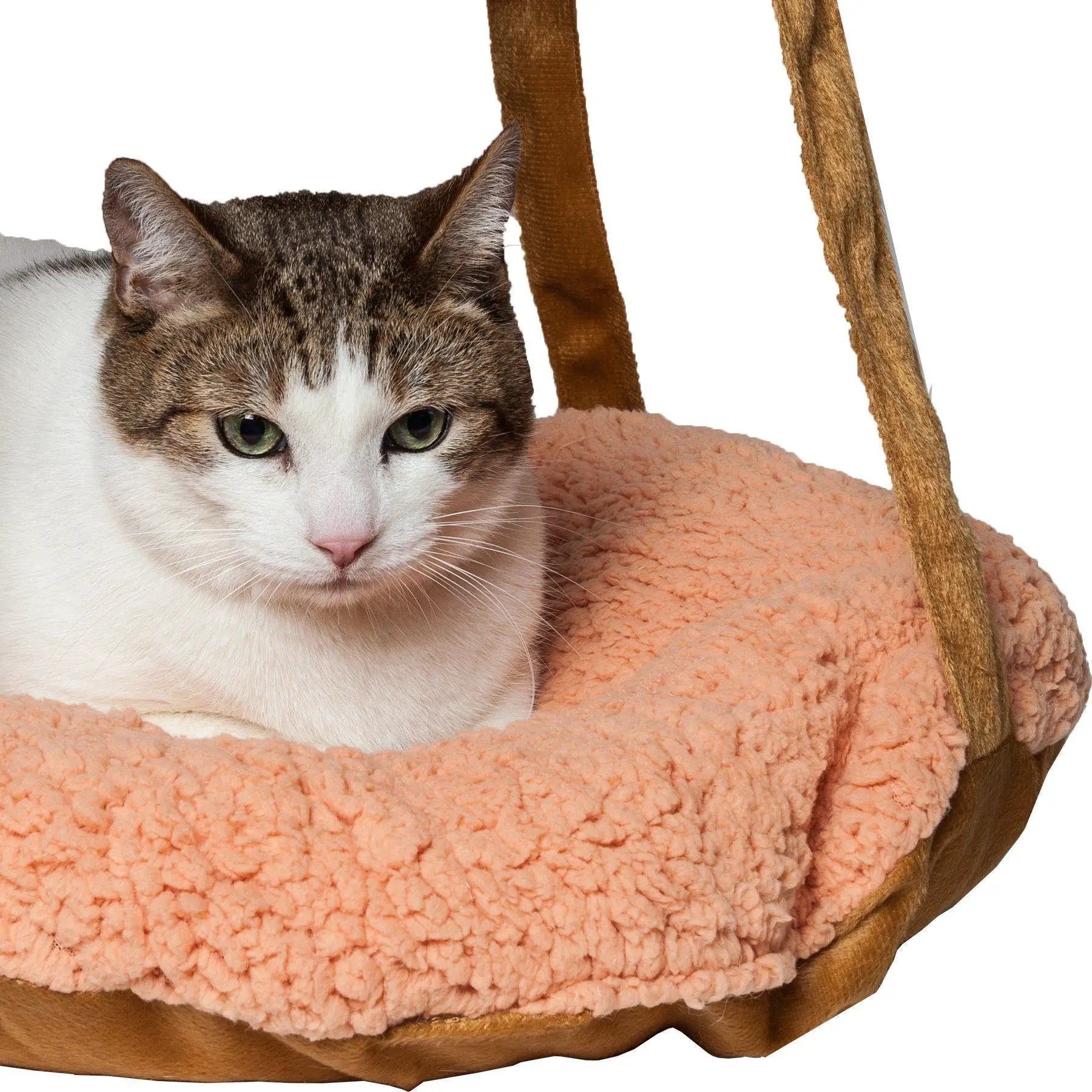 Pet Life Kittyhaus Dual-Lounging Hanging Cat Hammock Bed With Pillows by Pet Life