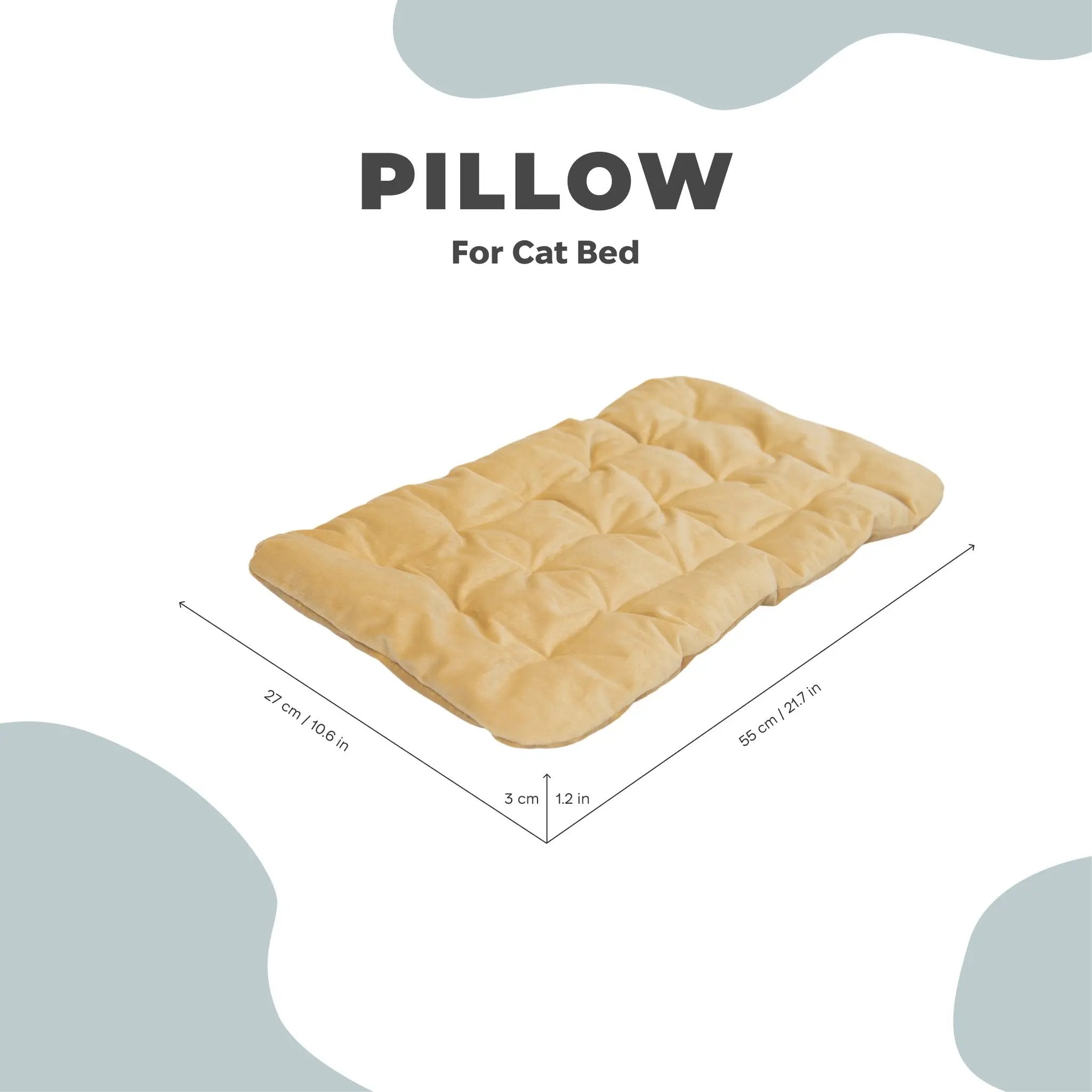 Enjoy The Wood Yellow Sleeping Cat Pillow With Integrated Wall Mount by Enjoy The Wood