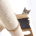 Charger l'image dans la visionneuse de la galerie, The Plateau horizontal cat scratcher bed set in natural wood by Catastrophic Creations.
