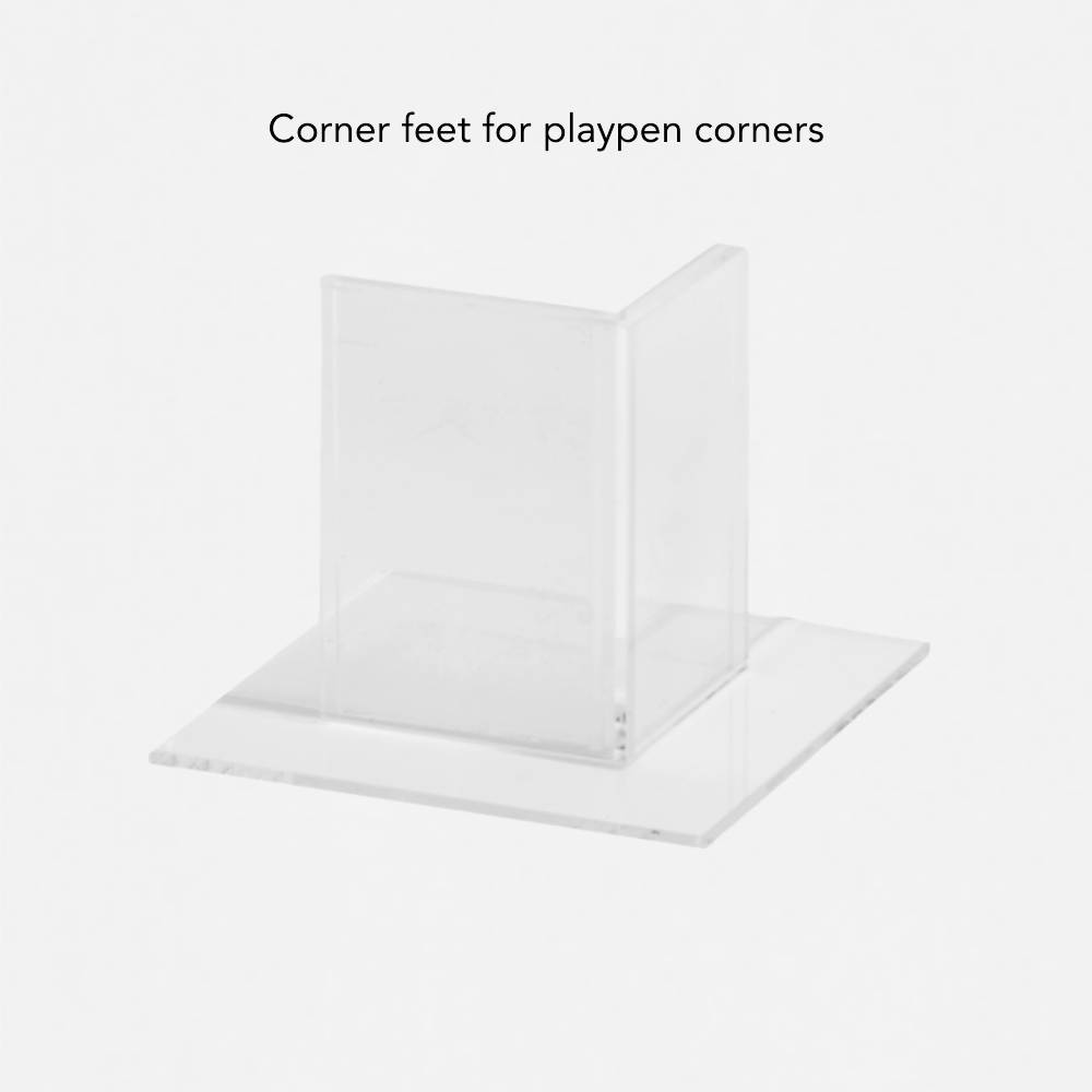 Hiddin Clear Acrylic Step-Over Pet Playpen – 24 in High