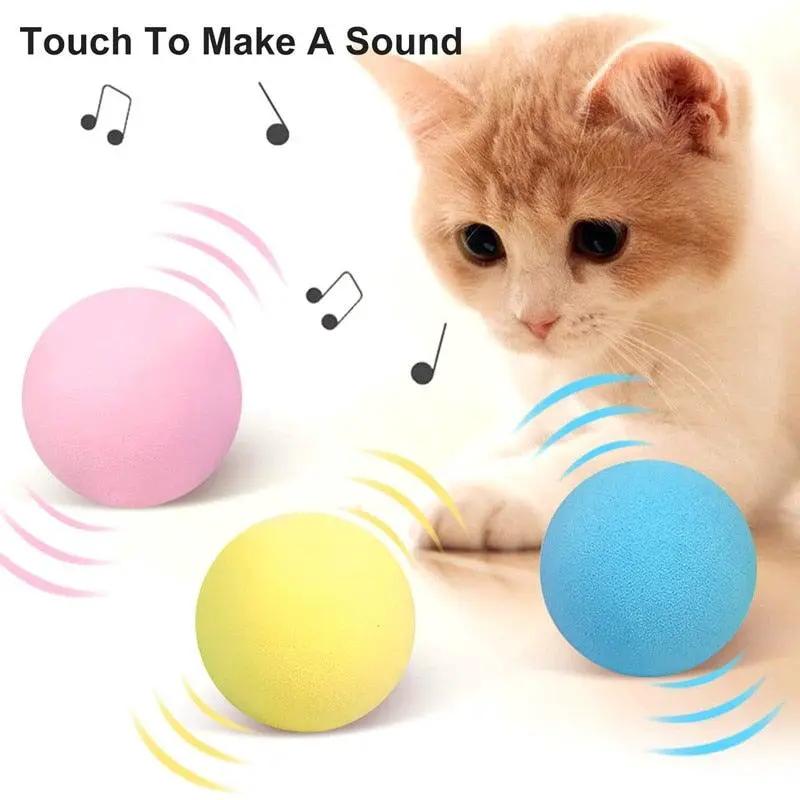 STEVVEX Interactive Cat Toy Ball With Realistic Chirping Sounds Auto Motion Activation For Pet Exercise Hunting Play by Stevvex
