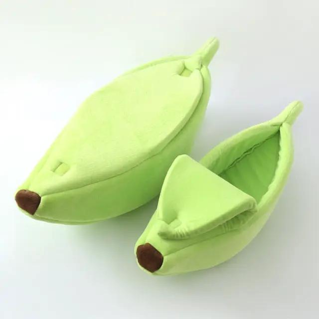 Premium Banana Pet Bed Funny Shaped Soft Warm Dog Cat House Portable by Furr Baby Gifts