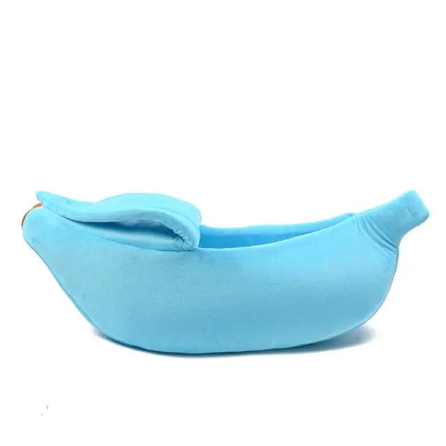 Premium Banana Pet Bed Funny Shaped Soft Warm Dog Cat House Portable by Furr Baby Gifts