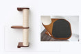 Charger l'image dans la visionneuse de la galerie, Wall Mounted Cat Scratcher by Catastrophic Creations with sisal rope climbing post and wooden platforms
