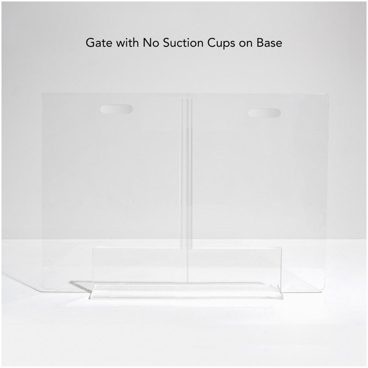 Hiddin Clear Acrylic Panel Pet Gate – Freestanding, 30 in High