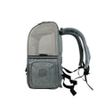 Carica l'immagine nel visualizzatore della galleria, Mr. Peanut's Aspen Series airline-compliant backpack pet carrier, gray fabric with mesh panels

