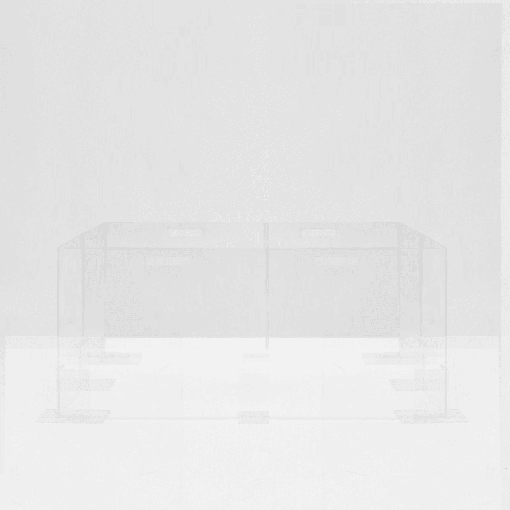 Hiddin Clear Acrylic Step-Over Pet Playpen – 24 in High