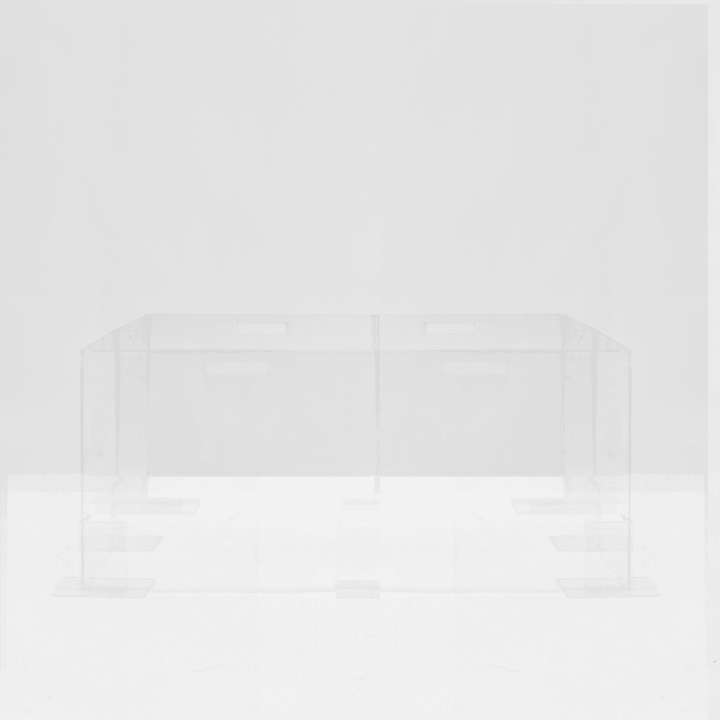 Hiddin Clear Acrylic Step-Over Pet Playpen – 24 in High